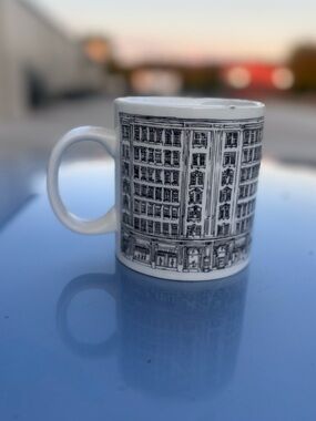 100th Anniversary Neiman Marcus porcelain mug 2007- White and Black